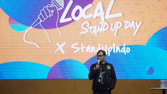 Soleh Solehun di acara Local Standup Day 2019 di Ballrom Kuningan City, Jakarta Selatan, Sabtu, (16/3). Foto: Fanny Kusumawardhani/kumparan
