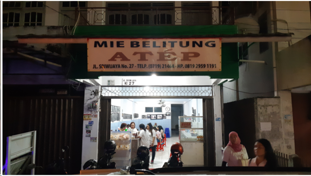 Rumah makan Mie Belitung Atep (Sumber: Dok. Pribadi)