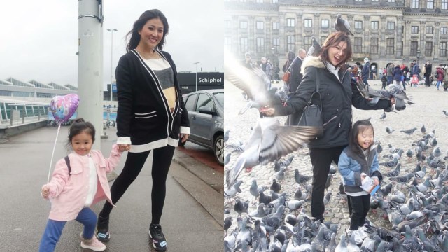 Sarwendah dan Thalia liburan seru ke Amsterdam, Belanda. Foto: (Instagram/sarwendah29)