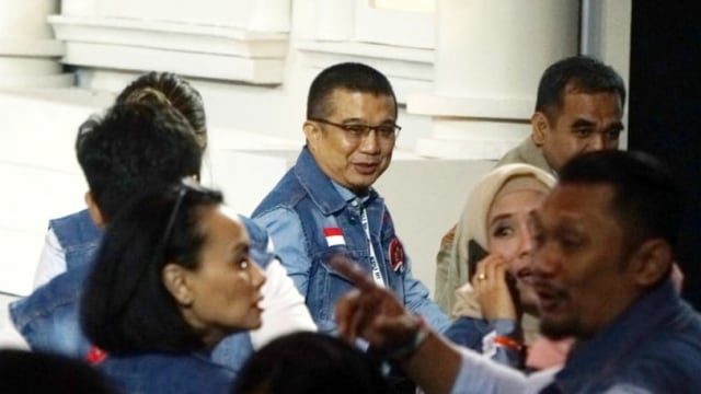 Erwin Aksa di Debat Ketiga Calon Wakil Presiden (Cawapres) Pemilu 2019 di Hotel Sultan, Minggu, (17/3). Foto: Iqbal Firdaus/kumparan