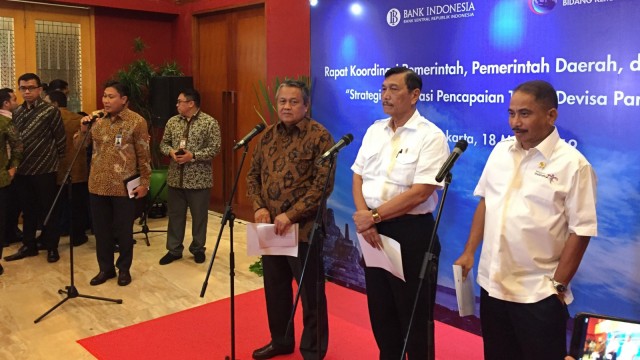 Konferensi Pers Rakor Strategi Akselerasi Pencapaian Devisa Pariwisata 2019
