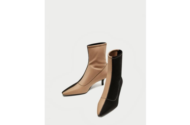 zara two tone boots