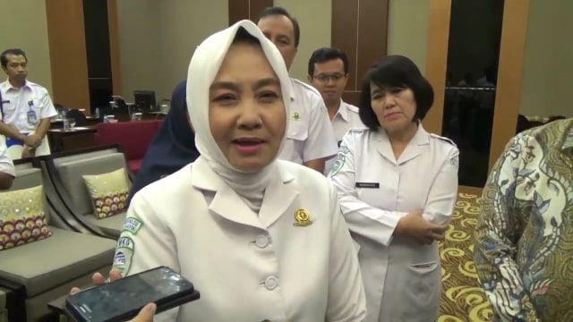 Kepala BMKG, Dwikorita Karnawati, saat diwawancarai di Yogyakarta, Senin (18/3/2019). Foto: ken