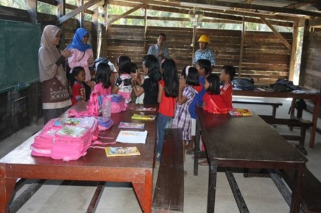 Kondisi CLC di perkebunan kelapa sawit di Sarawak (Dok: Volunteerism Teaching Indonesian Children/VTIC)