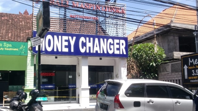 Money changer di Bali yang jadi korban perampokan. Foto: Istimewa