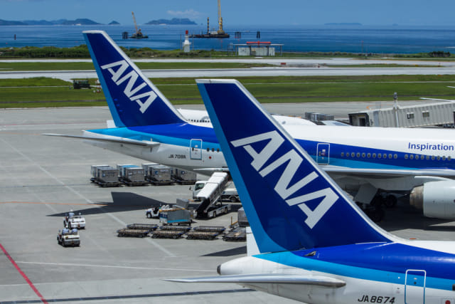 Ilustrasi maskapai peerbangan ANA All Nippon Airways milik Jepang Foto: Shutter Stock