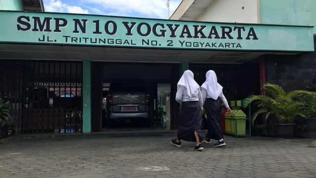 Suasana SMP N 10 Yogyakarta. Foto: Arfiansyah Panji Purnandaru/kumparan