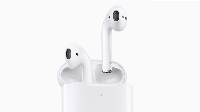Earphone nirkabel dari Apple, AirPods 2. Foto: Apple