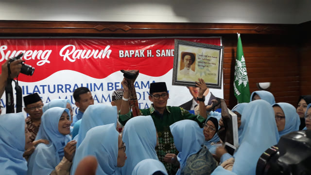 Sandiaga Uno, Calon Wakil Presiden nomor urut 02, saat berkunjung ke Muhammadiyah Yogyakarta, Jumat (22/3/2019). Foto: ken.