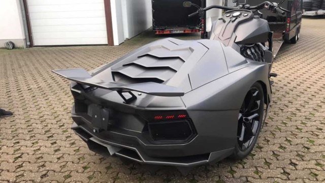 Modifikasi motor besar jadi Lamborghini