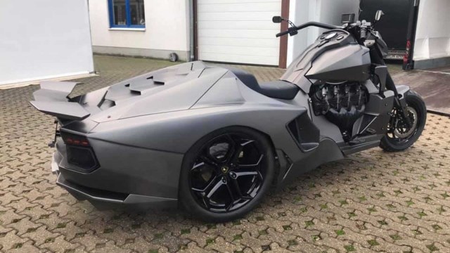 Modifikasi motor besar jadi Lamborghini