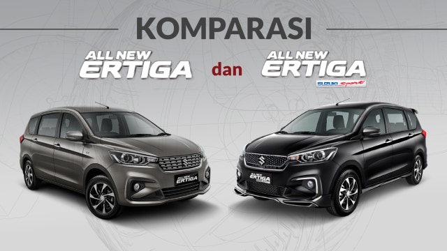 Infografik: Komparasi Suzuki Ertiga GX dan Sport Foto: Nunki Pangaribuan/kumparan