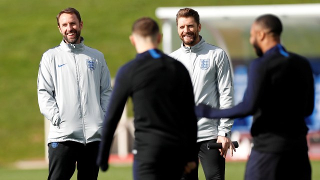 Gareth Southgate, "Positive vibes only, ya, guys." Foto: Action Images via Reuters/Lee Smith