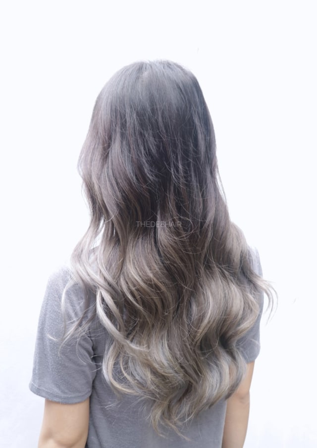 Warna rambut ash grey