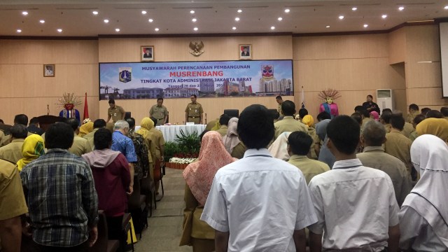 Gubernur DKI Jakarta Anies Baswedan membuka Musrenbang di Kantor Wali Kota Jakarta Barat. Foto: Moh Fajri/kumparan