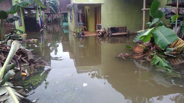 Banjir di kawasan Piyungan, Bantul, Selasa (26/3/2019). Foto: erl.