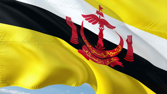 Bendera Brunei. Foto: Pixabay