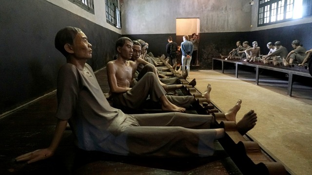 Diorama tahanan Vietnam di Museum Penjara Hoa Lo, Hanoi, Vietnam. Foto: Nugroho Sejati/kumparan