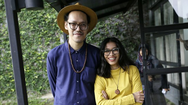 Penyanyi Endah n Resha saat hadir di rilis singel Andien berjudul Everything In Between di Kemang, Jakarta, Rabu (27/3). Foto: Ronny