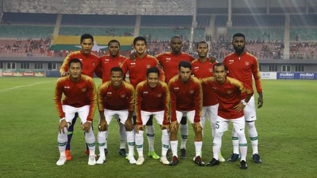 Timnas Indonesia saat berlaga menghadapi Myanmar. Foto: Dok. PSSI