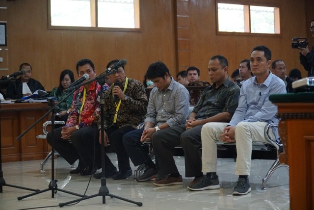 Sidang perkara suap perizinan proyek Meikarta di Pengadilan Tindak Pidana Korupsi (Tipikor) Bandung, Rabu (27/3). (Ananda Gabriel)