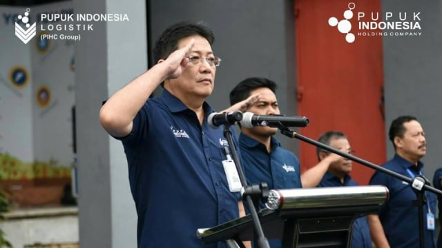 Direktur Utama PT Pupuk Indonesia, Ahmadi Hasan. Foto: Facebook/@PT Pupuk Indonesia Logistik