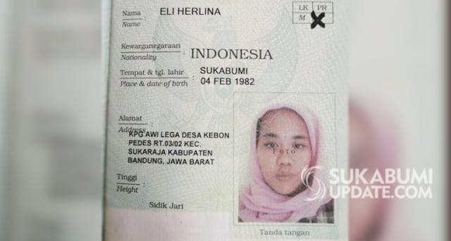 Dokumen Identitas Eli Herlina | Sumber Foto:Istimewa