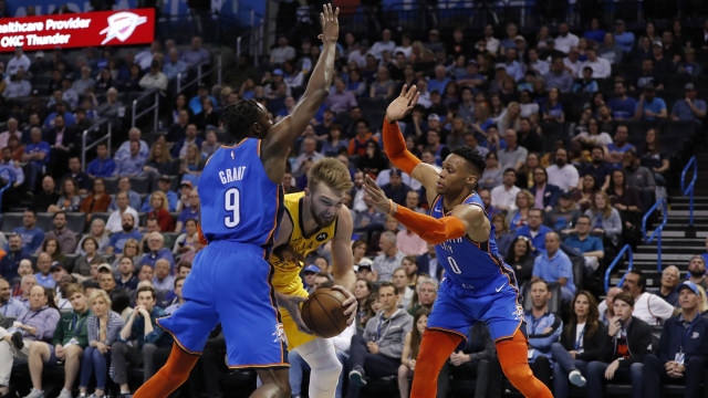 Oklahoma City Thunder vs Indiana Pacers. Foto: Alonzo Adams-USA TODAY Sports via Reuters