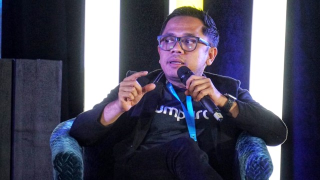 CEO kumparan, Hugo Diba, saat menjadi pembicara dalam acara Smart Citizen Day 2019 di Jakarta. Foto: Aditia Noviansyah/kumparan