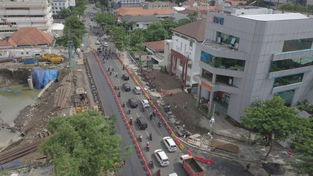 Jalan Raya Gubeng setelah diperbaiki (Foto: Dishub Kota Surabaya)