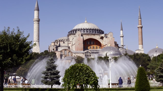 Hagia Sophia di Istanbul, Turki Foto: AFP/Bulent Kilic