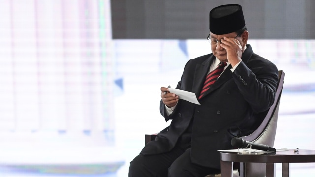 Debat Ke IV Pilpres, Prabowo Subianto