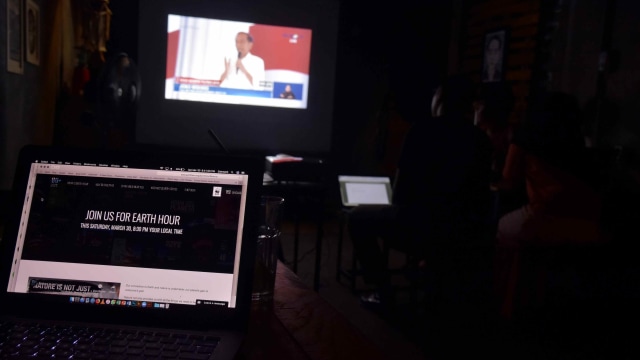 Earth Hour Indonesia, Sandiaga, Nobar