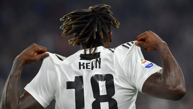 Moise Kean, lagi-lagi jadi pahlawan kemenangan Juventus. Foto: REUTERS/Massimo Pinca
