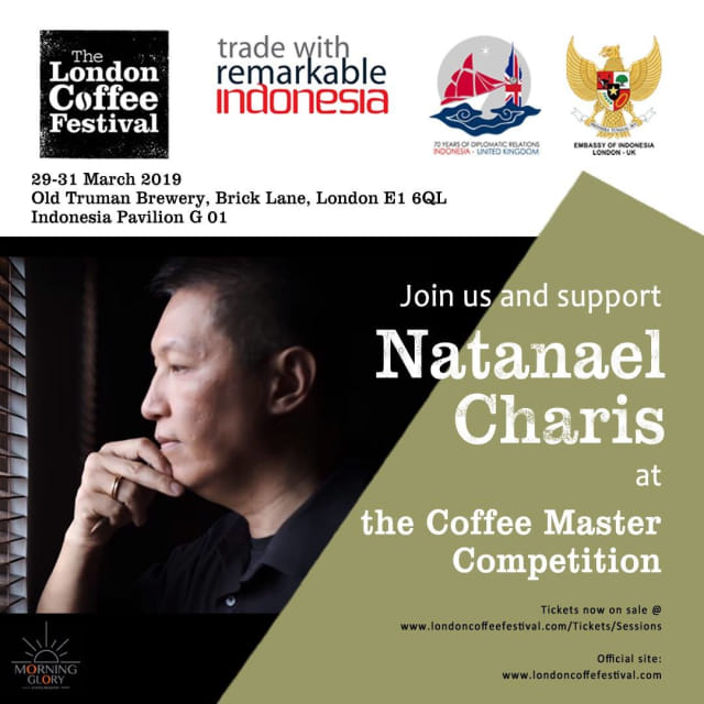 Flyer informasi partisipasi Indonesia pada The London Coffee Festival 2019 (Sumber: KBRI London)