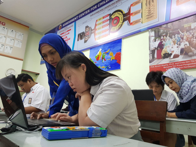 Situasi Ujian Lokal di SMA Galuh Handayani. Foto: Windy Goestiana