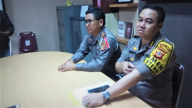 Eks Kapolsek Pasir wangi, Sulman Aziz jumpa pers di Polda Jabar. Foto: dok rachmadi