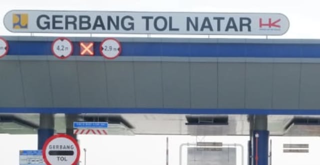 Gerbang Tol Natar | Foto : Obbie Fernando/Lampung Geh