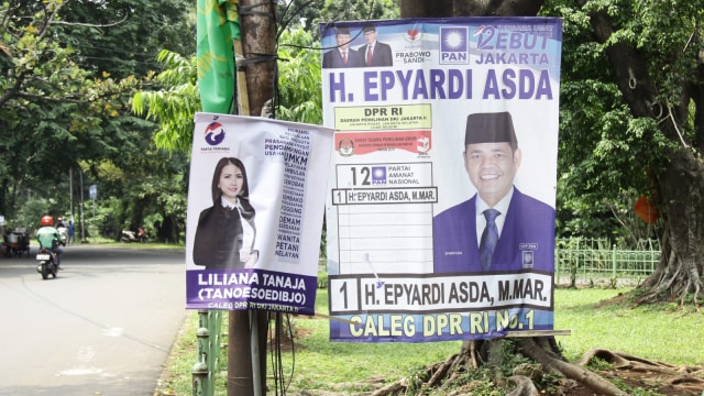 Alat Peraga Kampanye, Di Pohon