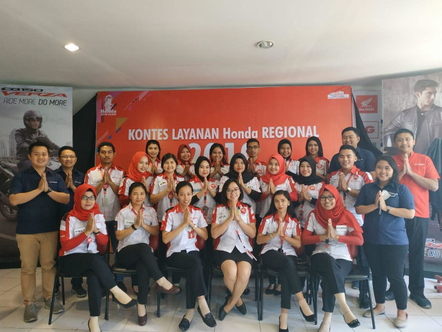 Para peserta kontes Layanan Honda Regional 2019 di Pontianak. Foto: Dok Hi!Pontianak