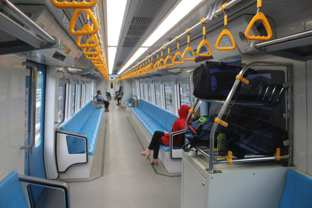 Susana LRT Sumsel yang lenggang penumpang (Urban Id)