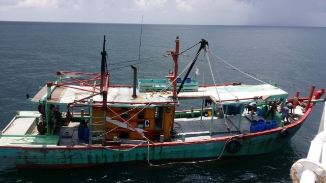 KKP Tangkap 2 Kapal Ikan Illegal Berbendera Malaysia Foto: Dok. KKP