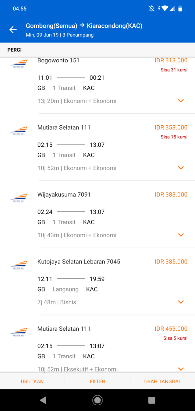 Mudik Naik Kereta, Aman dan Nyaman karena ada Tiket Kereta Tambahan! (918)