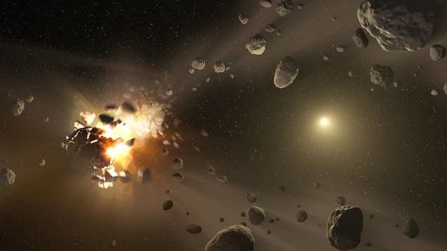 Ilustrasi ledakan asteroid (Foto: NASA)