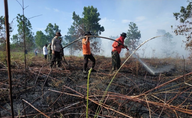 Ilustrasi - kebakaran lahan di wilayah Singkawang. Foto: Dok Hi!Pontianak
