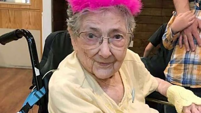 Rose Marie Bentley hidup 99 tahun dengan posisi organ terbalik. Foto: Keluarga Rose Marie Bentley