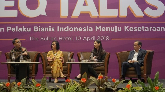 Acara CEO Talks di The Sultan Hotel, Jakarta, Rabu (10/4). Foto: Nugroho Sejati/kumparan