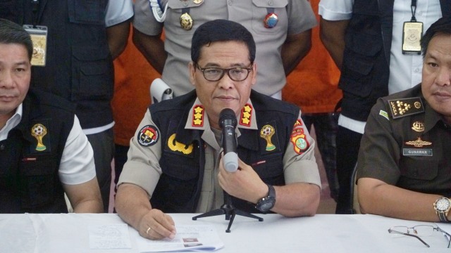 Rilis Kasus Mafia Bola di Polda Metro Jaya