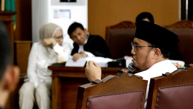 Sidang lanjutan Ratna Sarumpaet dengan menghadirkan saksi Koordinator Juru Bicara BPN Prabowo-Sandi Dahnil Anzar di Pengadilan Negeri Jakarta Selatan, Kamis (11/4). Foto: Helmi Afandi Abdullah/kumparan