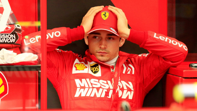 Pebalap Scuderia Ferrari, Charles Leclerc. Foto: REUTERS/Thaier Al-Sudani